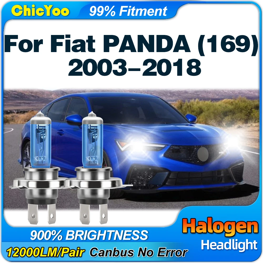 

Halogen Headlight Bulb 12V 100W Super Bright Car Lamp 6000K Super White For Fiat PANDA (169) 2003-2013 2014 2015 2016 2017 2018