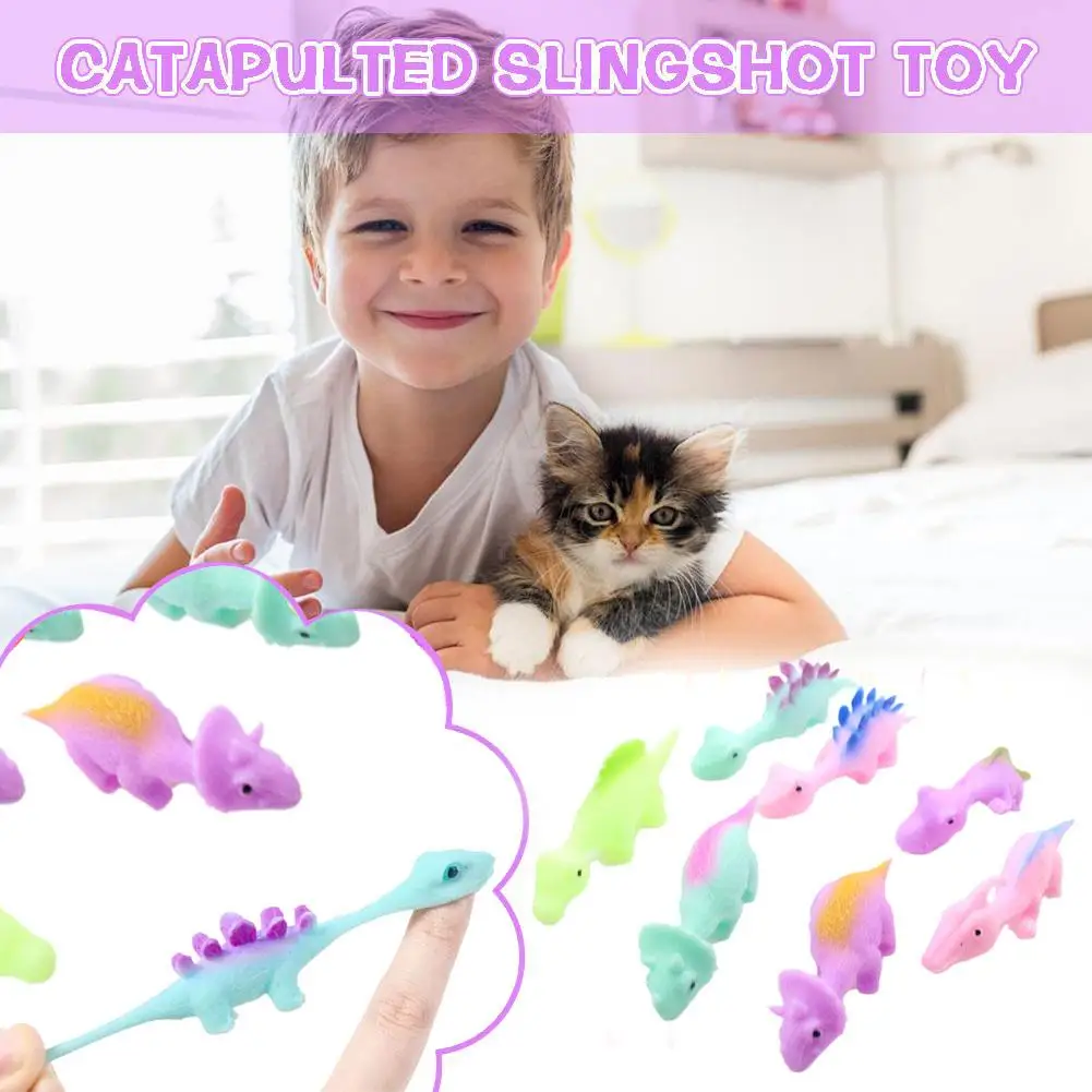 Finger Katapult Dinosaurier Schleuder Klebrige Wand Spielzeug für Erwachsene Vent Stress Relief Katapult Dinosaurier Spielzeug Dekompression Spielzeug G Z2K5