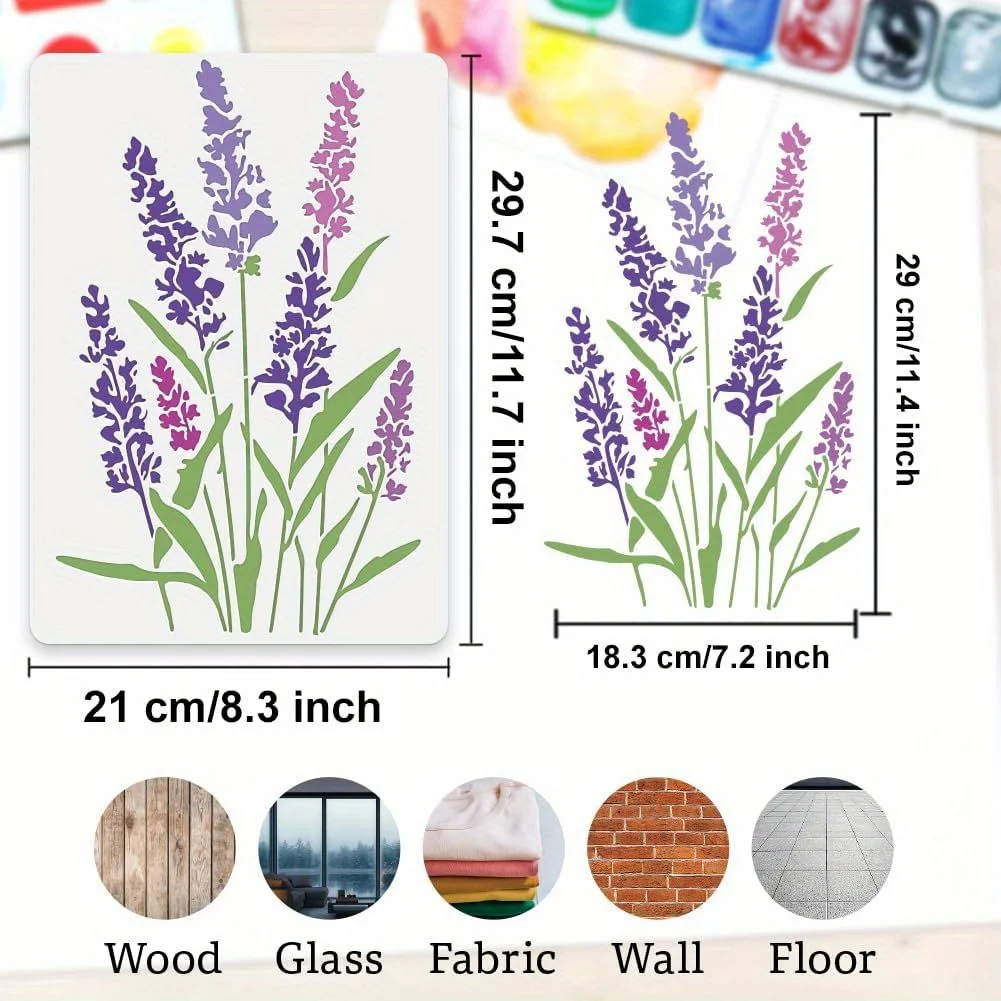 A4 29 *21cm lavender DIY Stencils Wall Painting Scrapbook Coloring Embossing Album Decorative Paper Card Template,wall