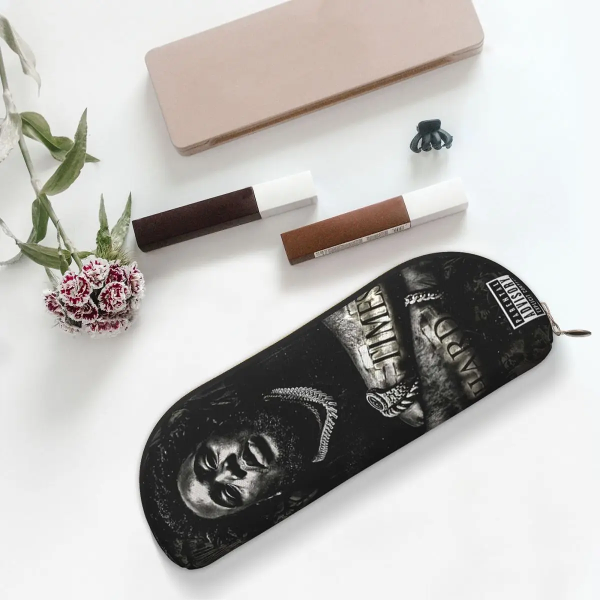 

Rod Wave Rod Wave Pencil Case Pen Holder Storage Stationery Supplies Large Capacity Pen Box Pencil Bag for Students Gifts