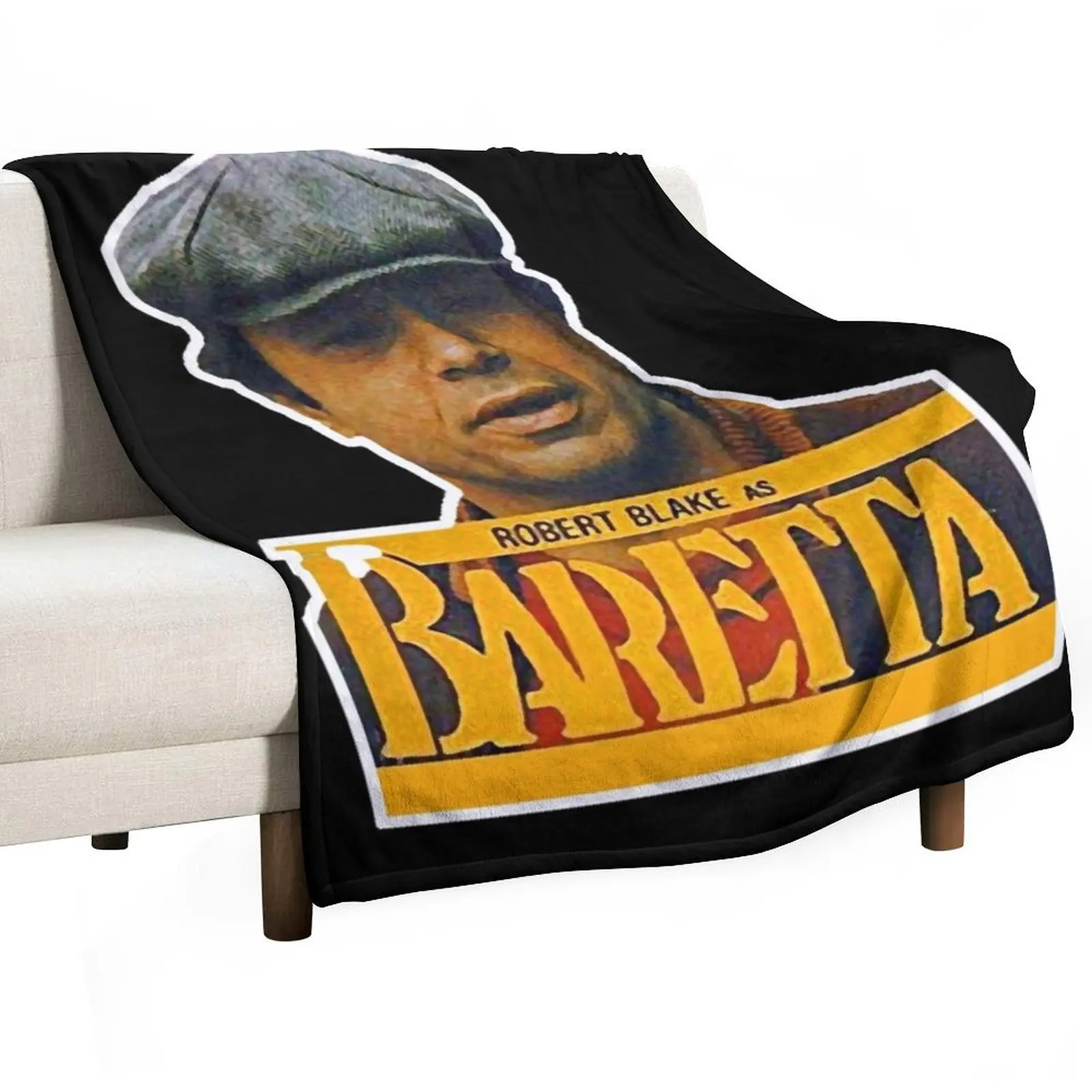 Robert Blake is Baretta Tribute Throw Blanket Plush Soft Plush Plaid Decorative Throw Flannel Fabric Blankets