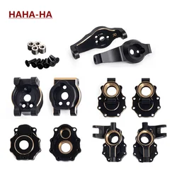 Heavy Black Coating Brass Counterweight Portal Drive Housing for 1/10 RC Crawler Car TRX4 TRX6 Upgrade Parts