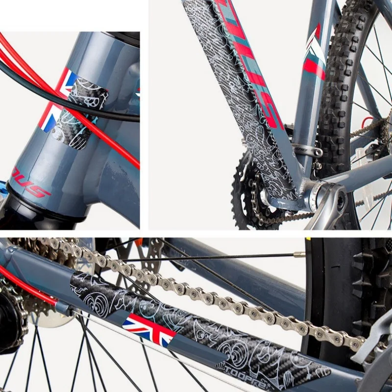 Bicycle Frame Protective Sticker MTB Road Bike Chain Guard Tape Protector Film Scratchproof Decal Cycling Accessories For Riders