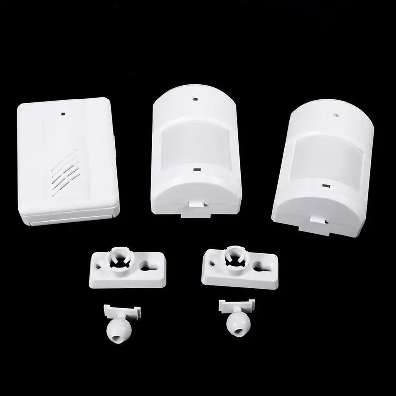 Motion Sensor Wireless Alert Secure System Doorbell Alarm For Home Driveway Patrol Garage White,Doorbell Alarm,PIR Sensor Alarm