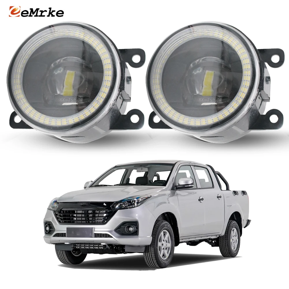 

Upgrade Lens Fog Lights 30W for JMC Vigus Work 2022 2023 2024 2025 Angel Eyes DRL Daylight PTF 30W Led Daytime Running Lamp