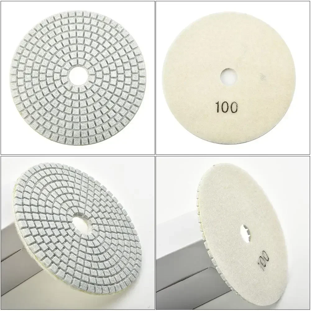 5 Inch 125mm Diamond Polishing Pad Dry/Wet Flexible Sanding Discs  For Granite Marble Stone Polishing Grinding Abrasive Tool