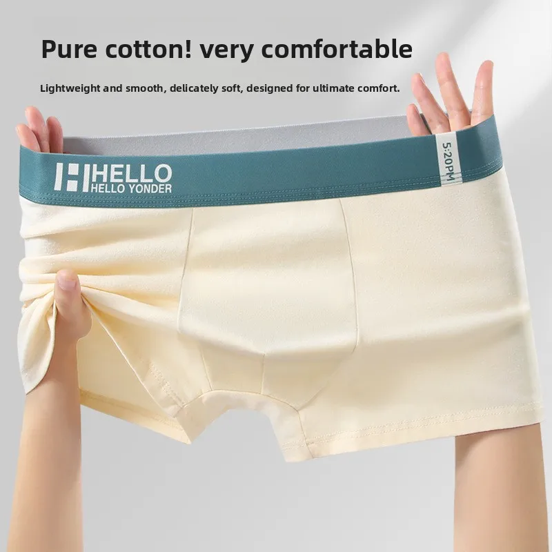 

3 Pack Soft Cotton Mens Underwear Breathable Anti-Bacterial Boxer Briefs for Men