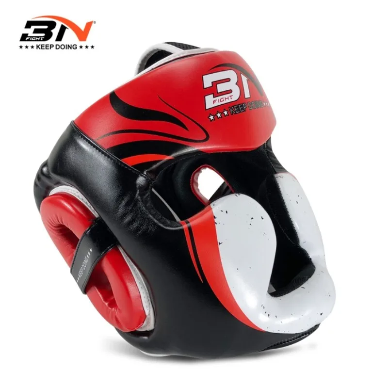 BN Peking Opera Muay Thai MMA Boxing Helmet for Kids and Adults, Grappling Martial Arts Headgear Protector,Training Equipment