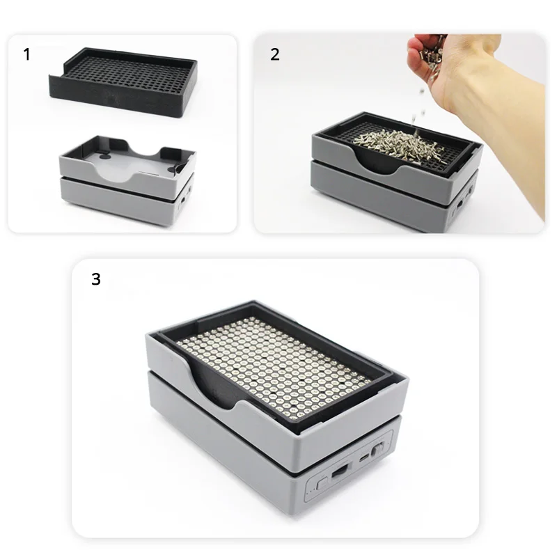 Screw Automatic Arranging Tool M1-M4 Screw Vibration Arranger Batch Feeder Handheld Screw Distributeur Tool