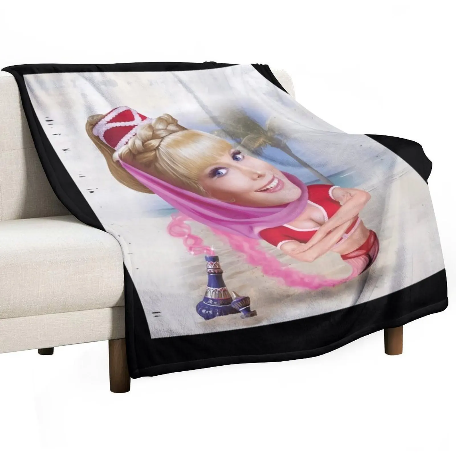 

I dream of Jeannie 2\t Throw Blanket Plush Fuzzy Cozy Blanket for Couch Sofa
