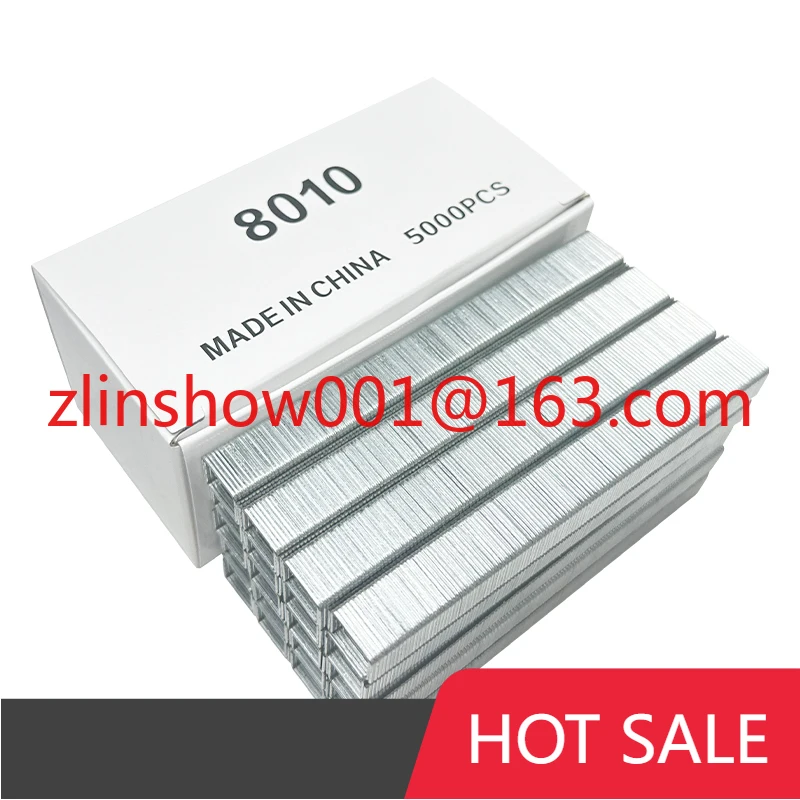 Пневматические офисные скобы серии 8010, 80, стальные гвозди U-образного типа с промышленным кодом и гладким хвостовиком для мебели