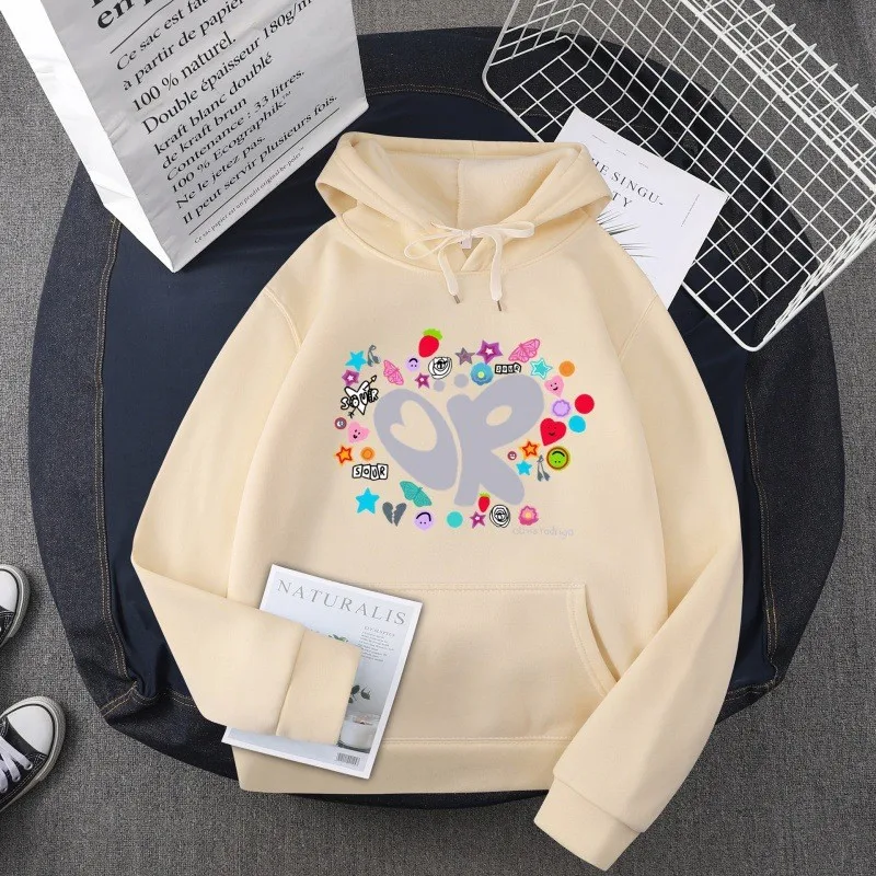 

2024 New Casual Cute Pattern Print Hoodies For Women Fashion Casual Pullovers Long Sleeve Sweatshirts Hoodie All-match Loose Top