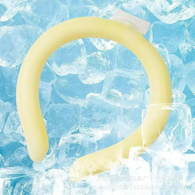 1 Pcs Cooling Neck Wraps, Reusable Ice Neck Cooler Wearable Neck Cooling Tube Neck Cooling Ring Hands Free Gel for Hot Weather
