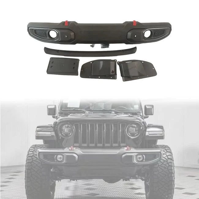 LUMA 4x4 Car Offroad Accessories Car 10th Anniversary Plastic Front Bumper For Jeep Wrangler JL 2018+ Gladiator JT