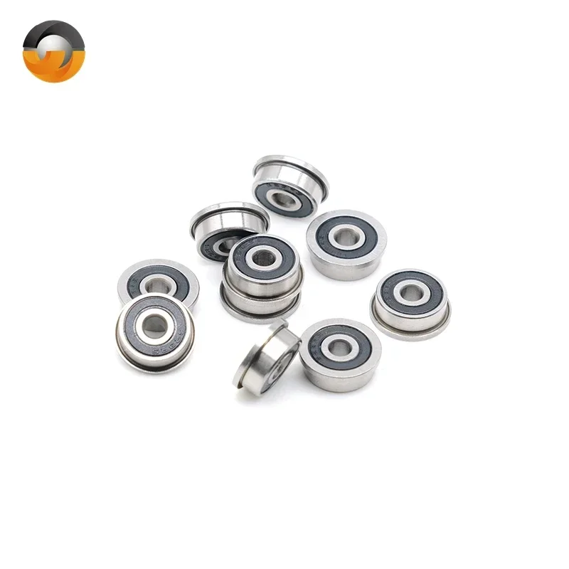 20PCS 3x10x4mm F623RS Flange Bearing  ABEC-7 F623-2RS Ball Bearings For VORON 0 Motion, Use In A/B Drive Units Idlers XY Joint