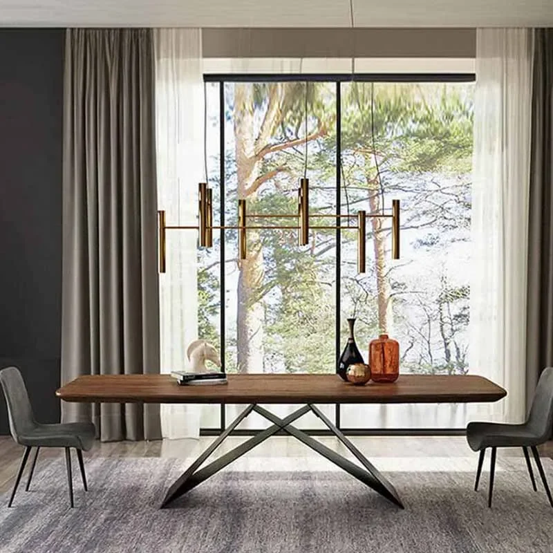 

Обеденный стол для гостиной, вечерние кабинет, пол, кухонный центр, обеденный стол, прямоугольный большой дизайн, мебель для дома Tavoli Da Pranzo