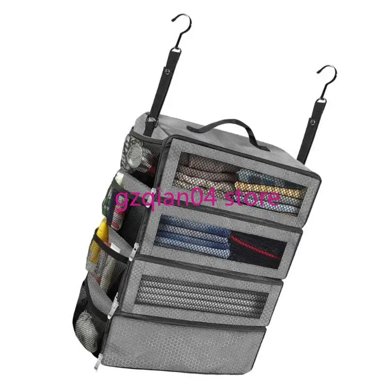 

N7MD Foldable Clothing Storage Bag Effective Travel Clothes Organizers Bag For Family Use And Long Distance Journey