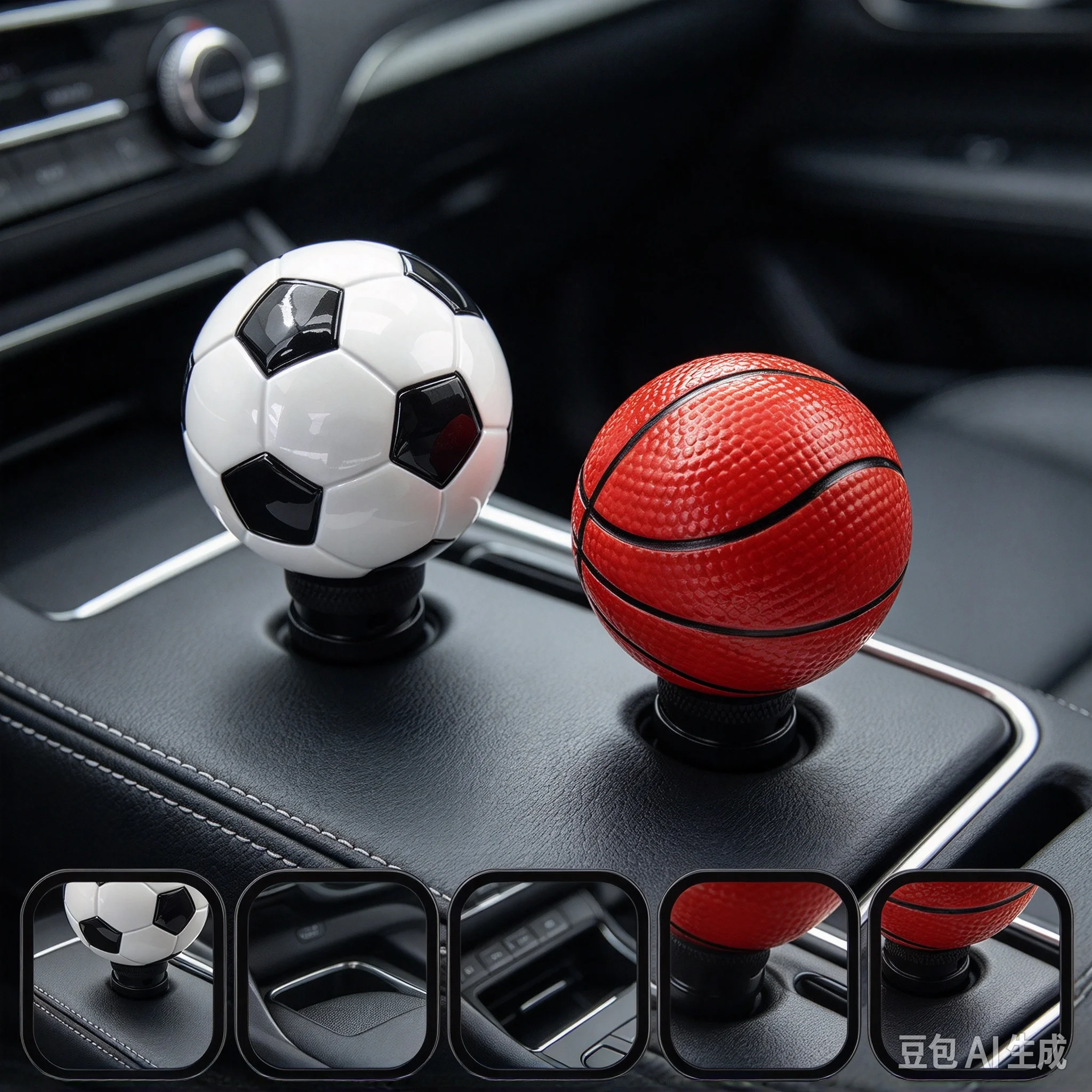 Car Resin Basketball Football Fans Gear Shift Knob lever Stick Gears Shifter Fit For Honda Toyota Nissan Mitsubishi Ford