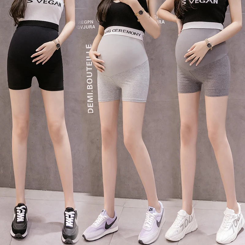 Breathable High Waist Tights Legging Summer Seamless Maternity Underpants Clothes for Pregnant Women Pregnancy Safety Shorts