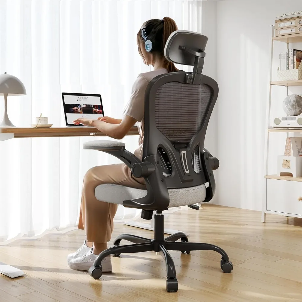 

Ergonomic Office Chair Big and Tall, 350LBS Capacity, 6'5" Tall Max, Home High Back Desk Chair for Long Hours Comfortable