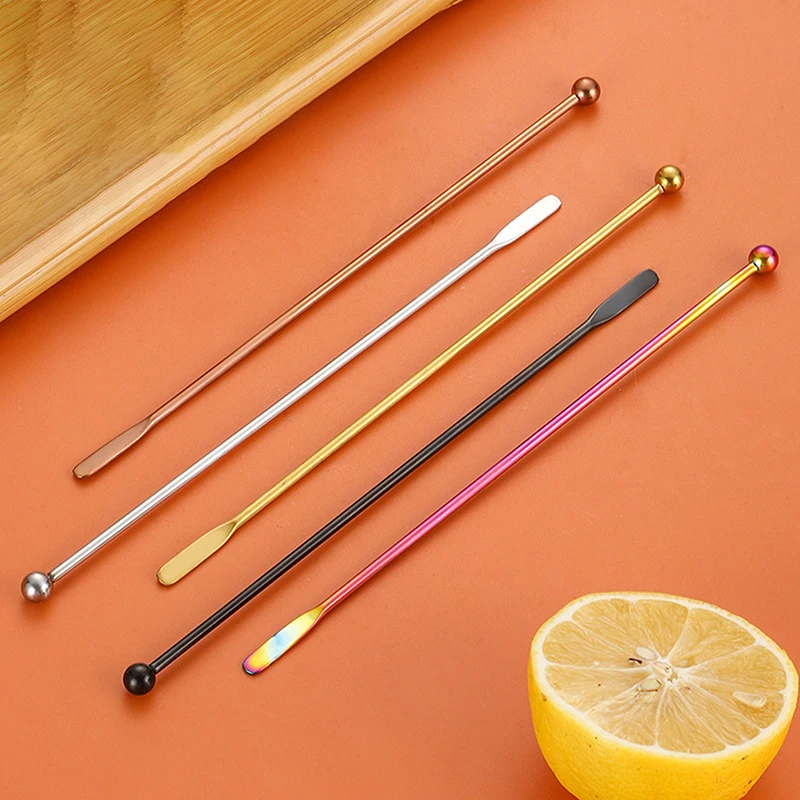 304 Stainless Steel Coffee Stir Stick Bar Juice Rio Cocktail Creative Mixer Stick Champagne Swizzle Sticks