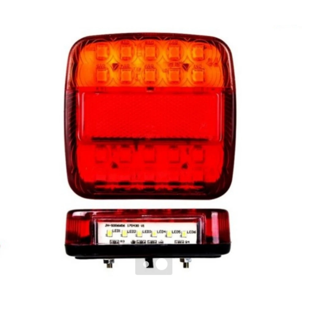 12V Trailer Tail Light Night Driving Security Truck Taillight Lighting Rear Lamp Indicator Mounted Removable Pre-wired