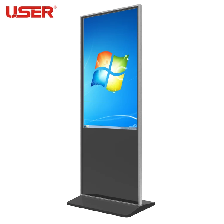 1080P LCD تعمل باللمس كشك 32/43/19/55 بوصة داخلي شعار مخصص داخلي مشغل الإعلانات مصنع توريد الطابق الدائمة كشك