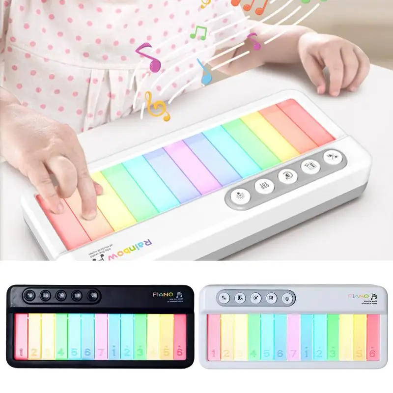 Keyboard Piano Toys Electronic Piano Toy Light Touch Screen Kids Keyboard Portable Musical Instruments Educational Interactive