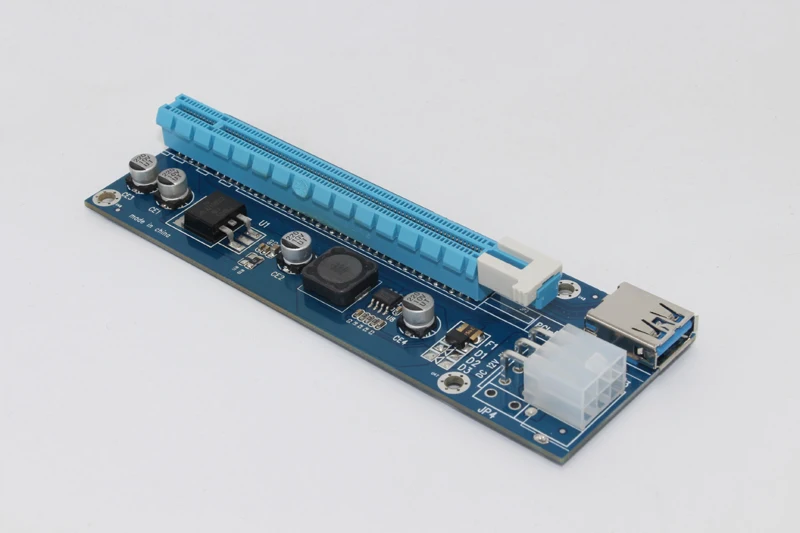 PCI-E Riser PCI E Express 1X a 16X, tarjeta elevadora de 60CM, USB 3,0, PCI-E, Cable de alimentación de 6 pines para BTC, Bitcoin Mining, Antminer