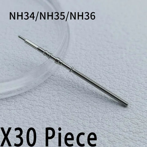 10개/3개 무브먼트 시계 스틸 스템 크라운 키트 시계 부품 NH34 NH35 NH36 VK63 무브먼트 시계 스템 예비 부품 고품질