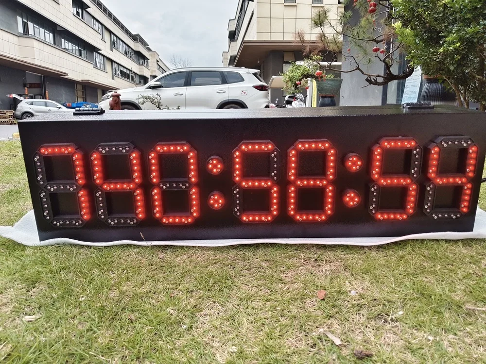 Jhering Led Digital Clock 6 Inch 7 Digits Large Display Countdown Count up Timer
