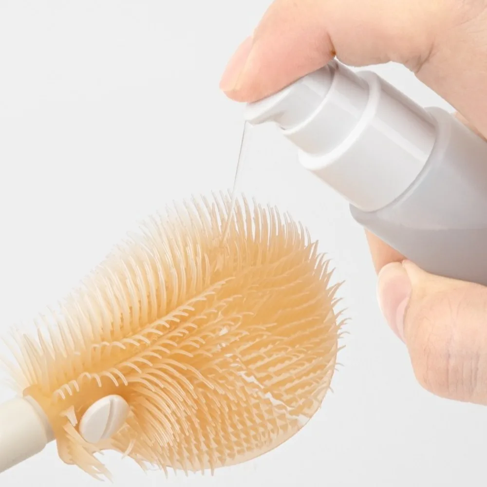 Long Handle Baby Bottle Brush Kit with Box 360 Degree Rotation Baby Bottle Cleaner Brush Washing Tool Set Multipurpose