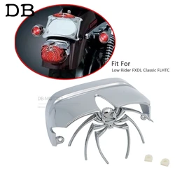 Motorcycle Tail lights Chrome Spider Rear Tail Cover Fit For Harley Low Rider FXDL Classic FLHTC