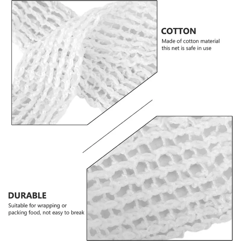 1-10M Cotton Meat Netting Roll Meat Net Ham Sausage Net Butcher's String Sausage Net Roll Hot Dog  Packaging Tools