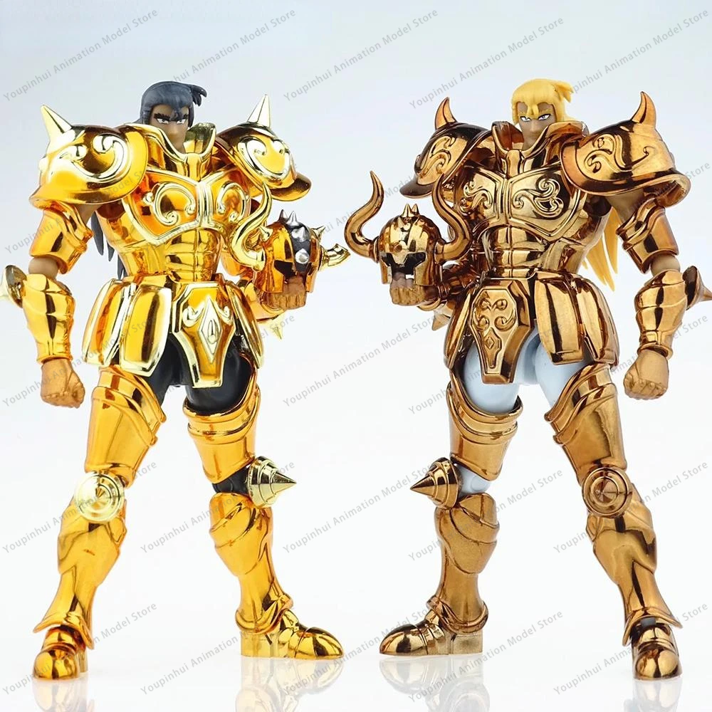 SG JModel Saint Cloth Myth DDP EX Gold Saint Taurus Aldebaran With Object Mini 100mm Metal Armor Action Figure Toy D.D.P Size