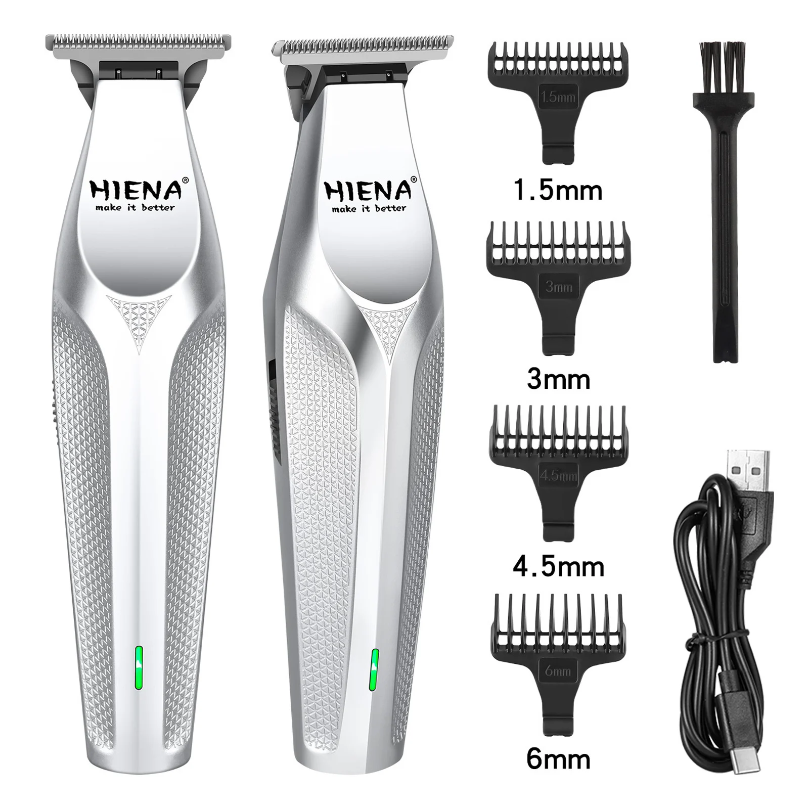 Hair Clipper Kit High Power Usb Charging Hair Beard Trimmer Kit Professional Barber Salon Hair Cutting Machine Shaving Razors