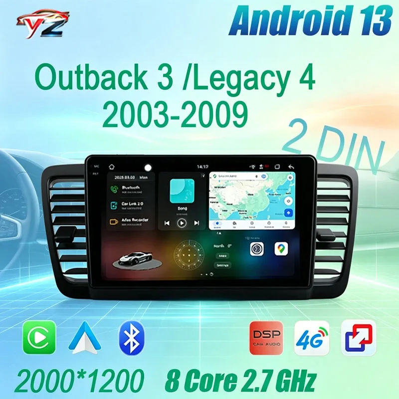 2 DIN FYT-7870 For Subaru Outback 3 Legacy 4 2003-2009 CarPlay Android Auto Car head unit Auto radio Car Radio Multimedia Stereo