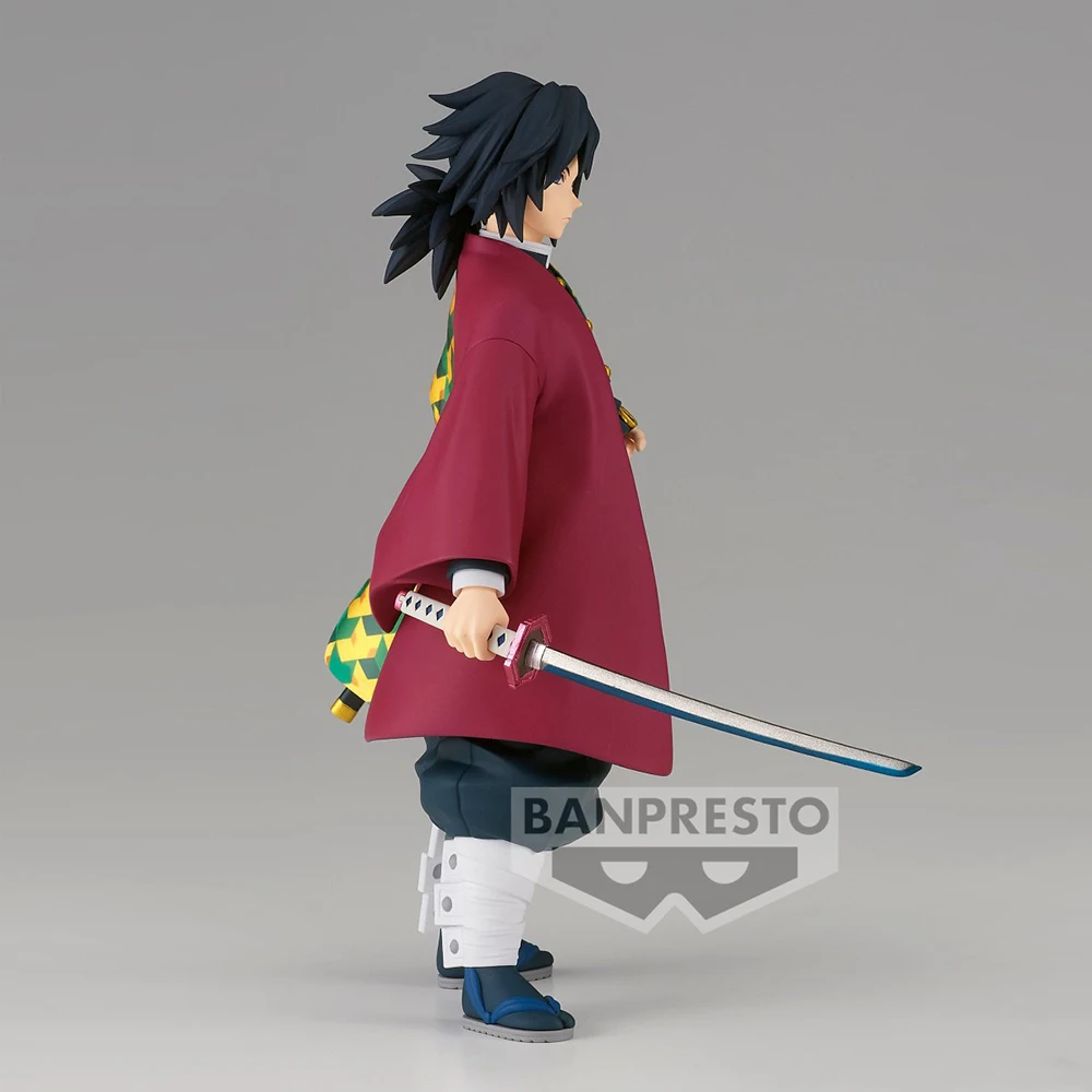 Original Banpresto Demon Slayer Kimetsu No Yaiba Tomioka Giyuu Collectible Figure Ornaments Anime Action Model Toy Gift