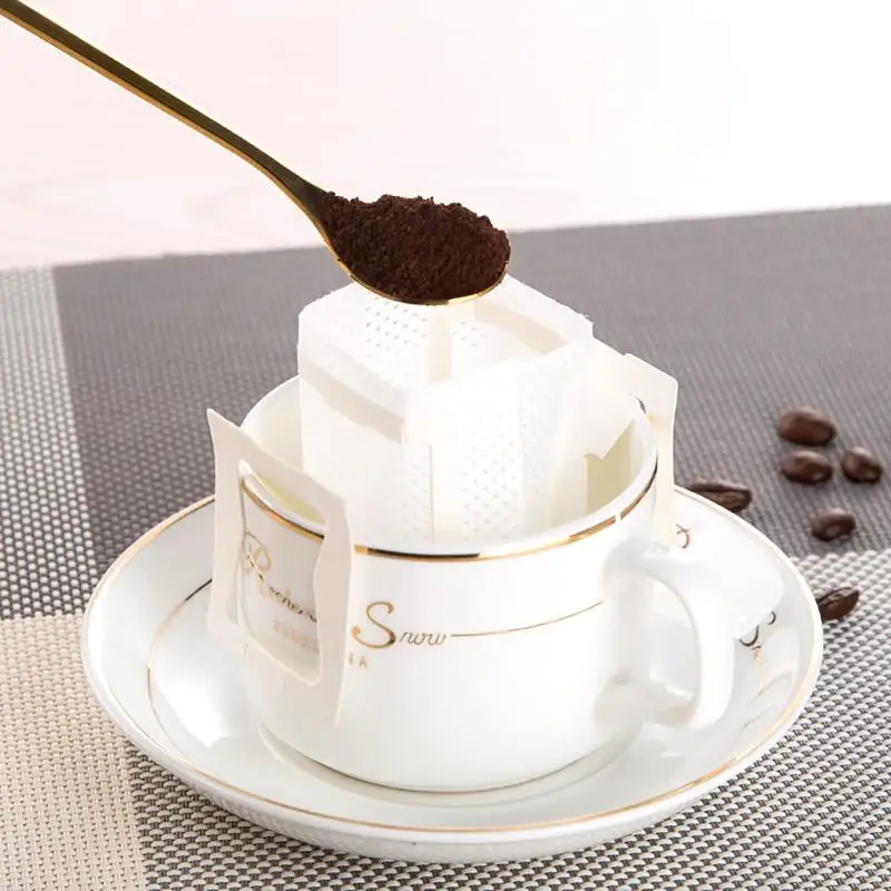 Rückstandsfreie Einweg-Kaffeefilterbeutel zum Aufhängen, tragbare Tropffilter 10/25/50 Stück für den Gebrauch zu Hause, auf Reisen, beim Camping und im Büro. – Detail 13