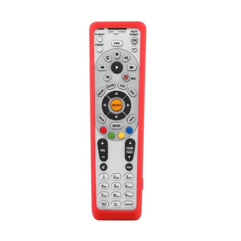 AINY-Protective Case For Directv RC65R RC66RX 4 HDTV Receiver Anti-Slip & Shockproof Silicone Cover (Red)