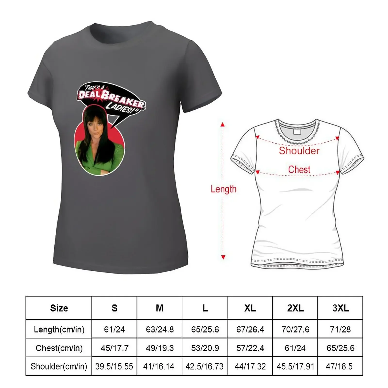 that's a deal breaker ladies T-shirt shirts graphic tees plus size tops t shirt dress Women