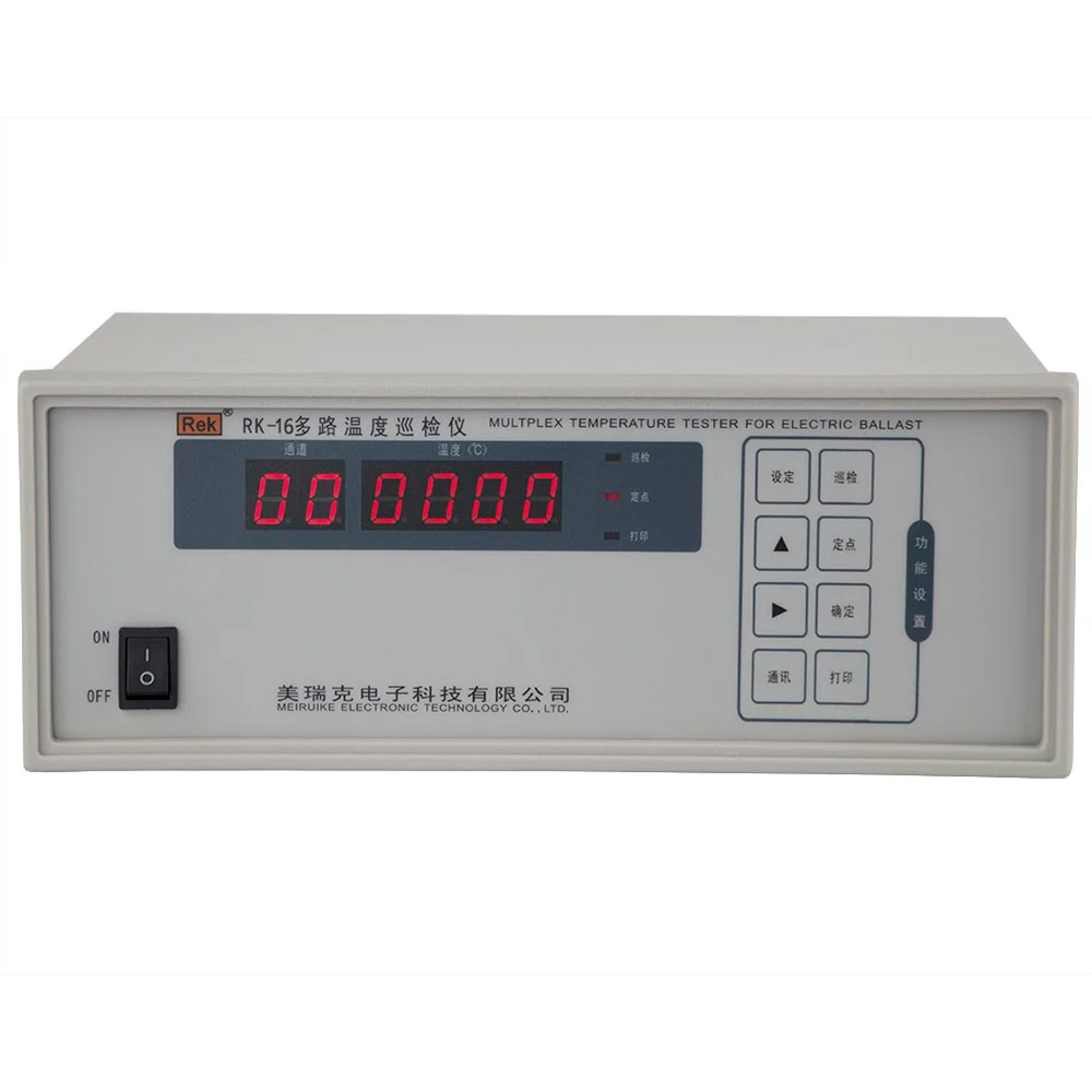 REK RK-16 -50-300℃  16-Channel Temperature Measuring Instrument Multi-Channel Temperature Tester Temperature Detector