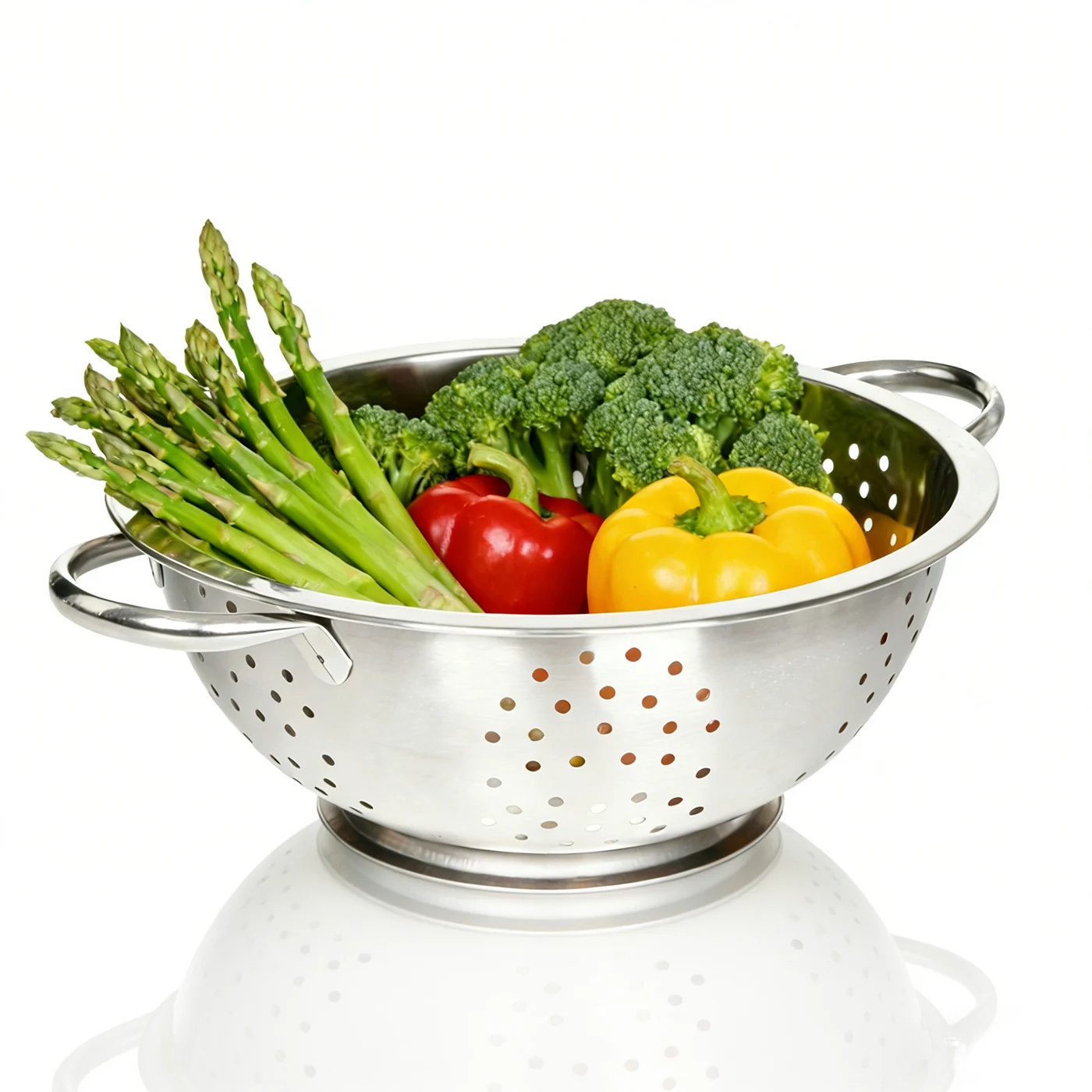 

tastyWay Kitchen Colander Bowl Multipurpose Large Capacity Stainless Steel Vegetable Fruit Strainer Washing Basket for Home