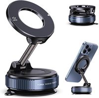 Vacuum Magnetic Suction Cup Phone Holder Foldable And Extendable Hands-Free Suction Cup Phone Holder Car for iPhone Android