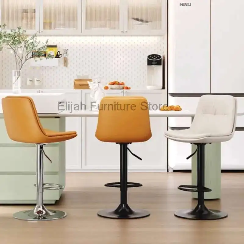 

Living Room Comfortable Japanese Style Bar Chairs Rotatable Simplicity Adjustable Bar Chairs Relax Home Furniture Banqueta HBBC