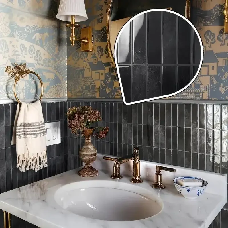 Waterproof Heat-Resistant Kitchen Wallpaper, Oil-Proof Self-Adhesive Wall Stickers, Anti-Fouling Decals for Stove Bathroom Hotel
