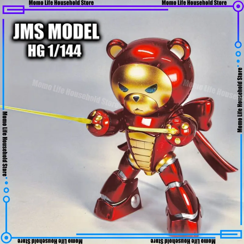 

In Stock Jms Model Hg 1/144 Kuma 03 Beargguy Electroplating Red Assembly Model Kits Anime Action Figure Robot Plastic Gifts Toy