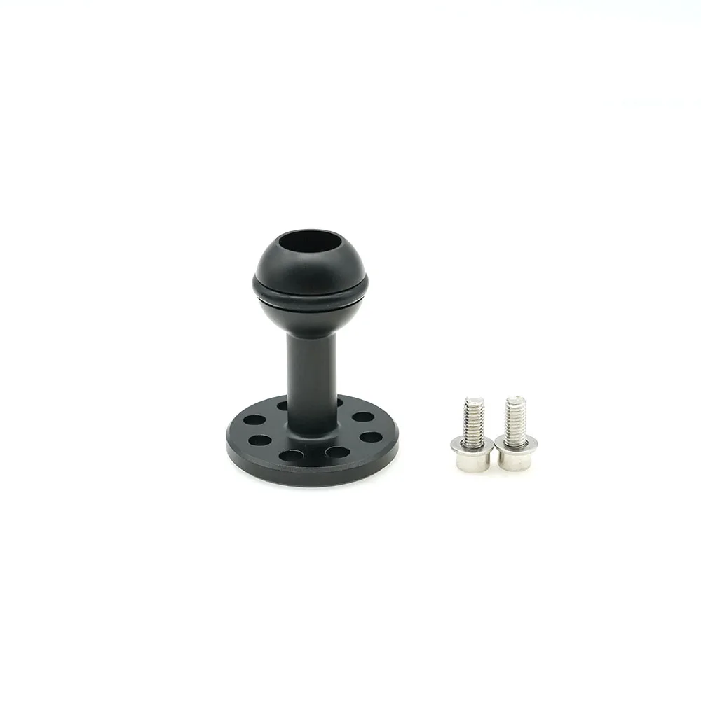 Standard 1’’ ball mount for underwater camera housing for nitescuba ns10 come with 2pcs 316 ss of m5 screws