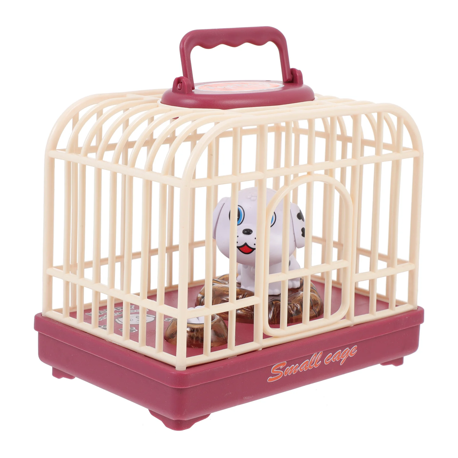 1 pçs controle de voz gaiola do cão pequeno brinquedo indução elétrica para crianças mini abs presente controle voz cão