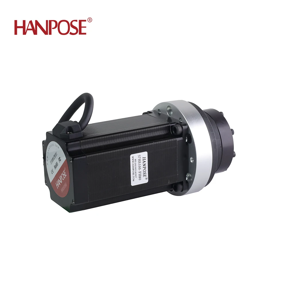 HANPOSE NEMA23 57HS100 high-precision harmonic gearmotor, suitable for robot joints and supporting integrated closed-loop drive.
